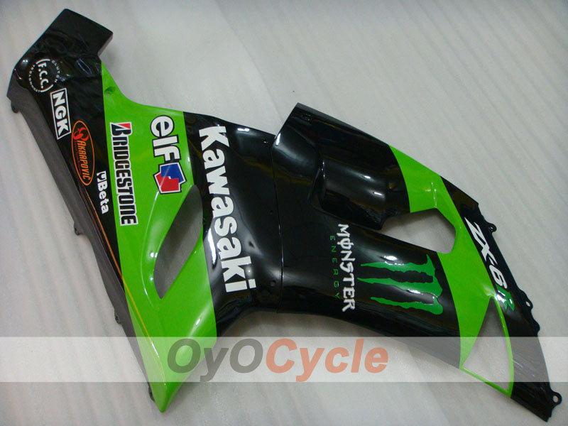 Left & Right Side Fairing For Kawasaki 05-06 Ninja ZX-6R #OYO87913112