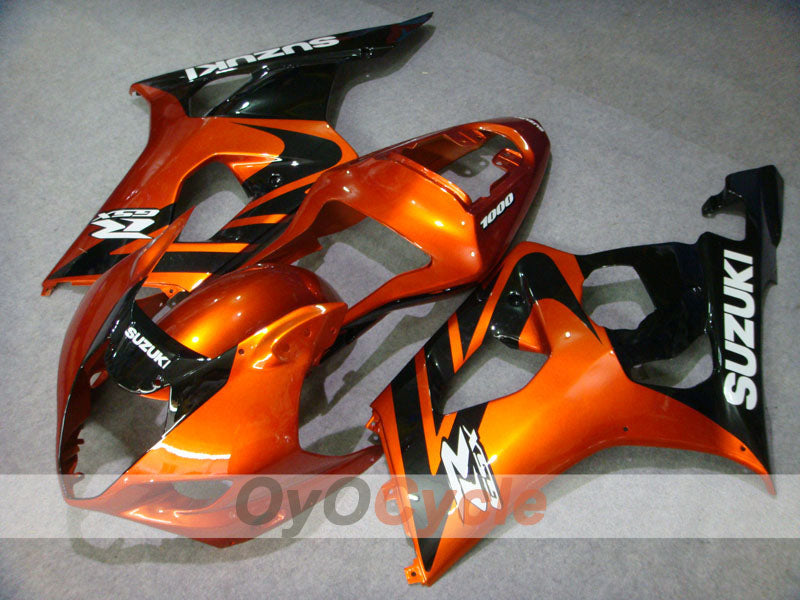 Injection Fairing kit for 03-04 GSX R1000 - Orange, Black - Factory Style #OYO87901886 Main image