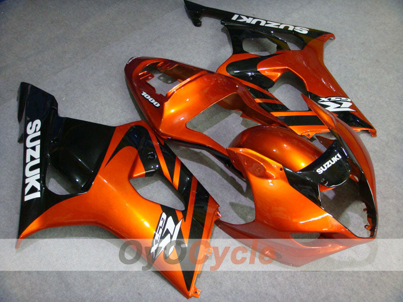 Injection Fairing kit for 03-04 GSX R1000 - Orange, Black - Factory Style #OYO87901886