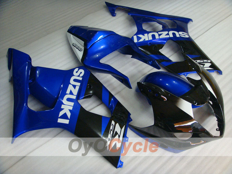 Injection Fairing kit for 03-04 GSX R1000 - Blue, Black - Factory Style #OYO87901909