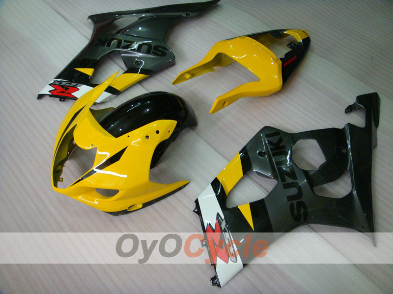 Injection Fairing kit for 03-04 GSX R1000 - Yellow, Black - Factory Style #OYO87901912