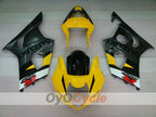 Injection Fairing kit for 03-04 GSX R1000 - Yellow, Black - Factory Style #OYO87901912