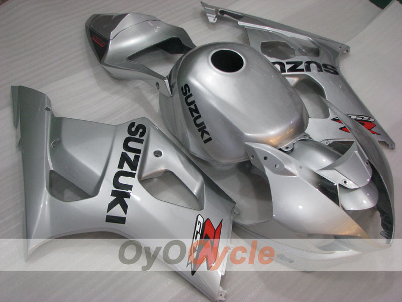Injection Fairing kit for 03-04 GSX R1000 - Black, Silver - Factory Style #OYO87901913