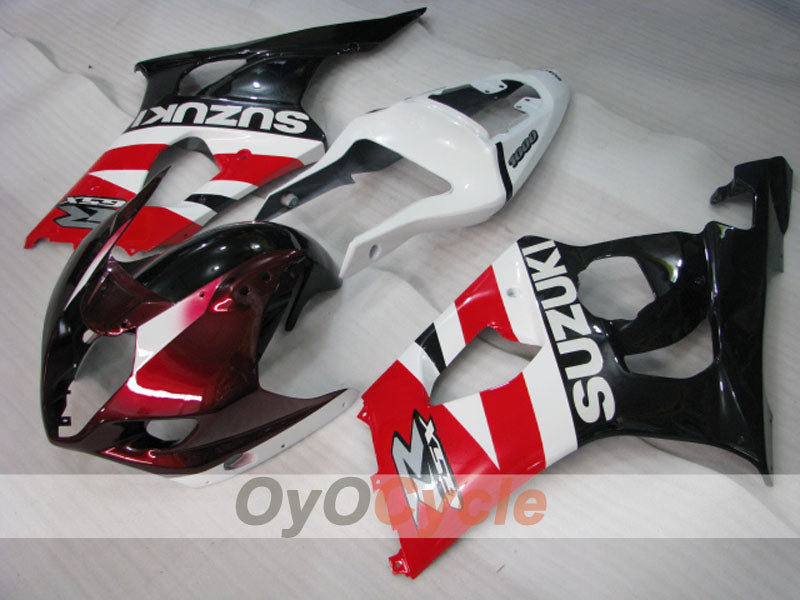 Injection Fairing kit for 03-04 GSX R1000 - Red, White - Factory Style #OYO87901915 Main image