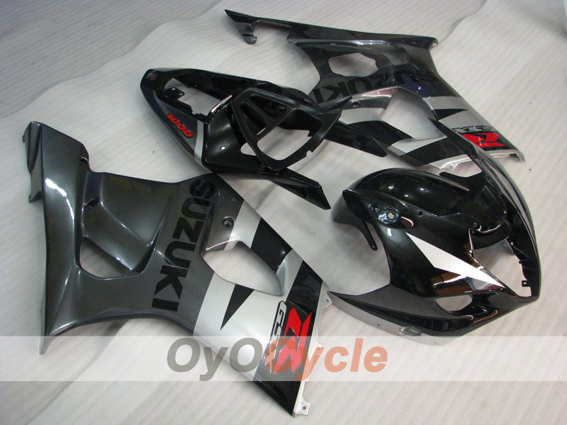 Injection Fairing kit for 03-04 GSX R1000 - Black, Grey - Factory Style #OYO87901917 Main image