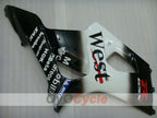 Injection Fairing kit for 03-04 GSX R1000 - White, Black - West #OYO87901926
