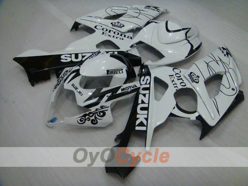 Injection Fairing kit for 05-06 GSX R1000 - White, Black - Corona, MOTUL #OYO87901946 Secondary image
