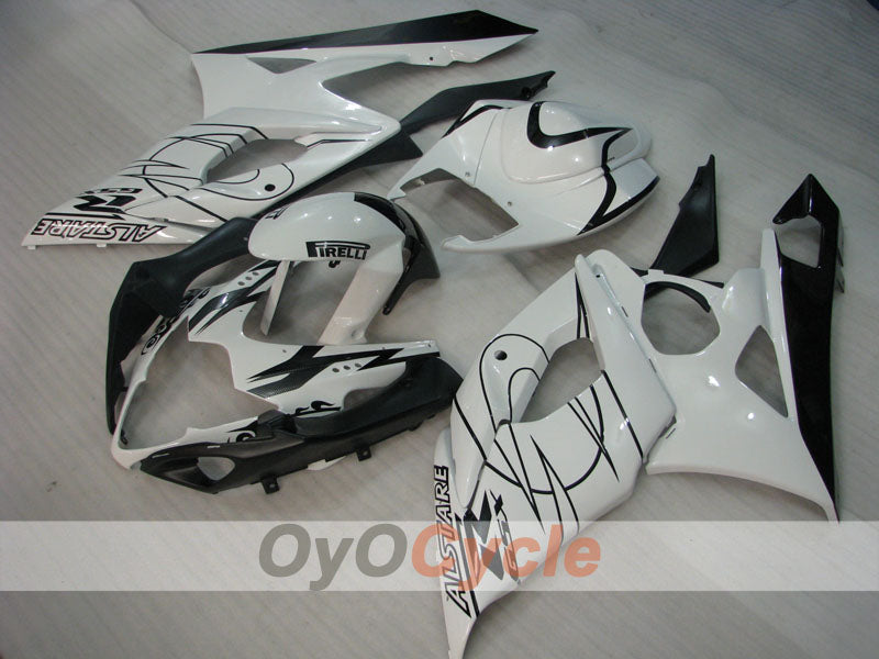 Injection Fairing kit for 05-06 GSX R1000 - White, Black - Corona, MOTUL #OYO87901949
