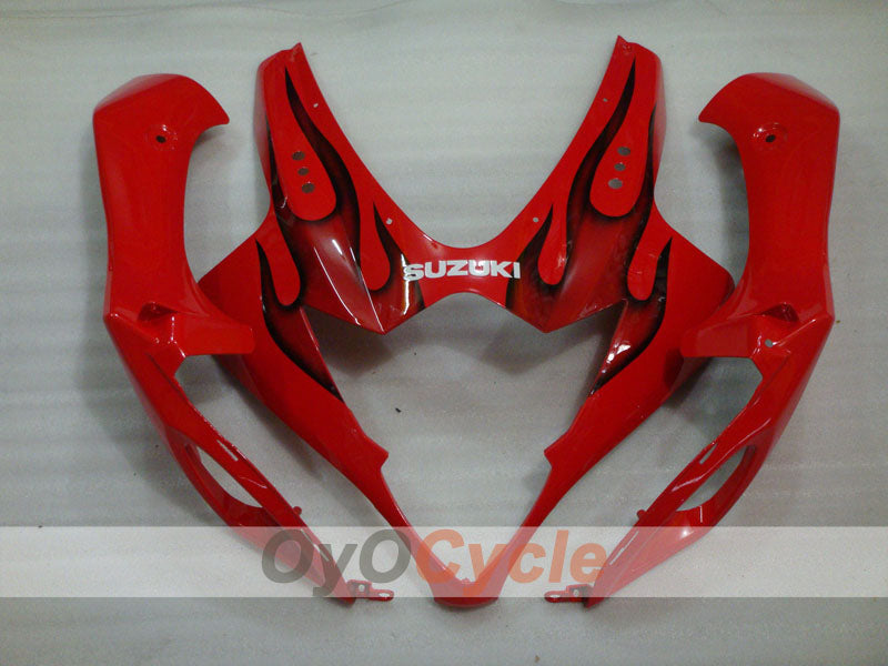 Injection Fairing kit for 05-06 GSX R1000 - Red, Black - Flame #OYO87901964
