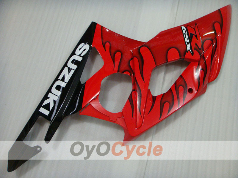 Injection Fairing kit for 05-06 GSX R1000 - Red, Black - Flame #OYO87901964