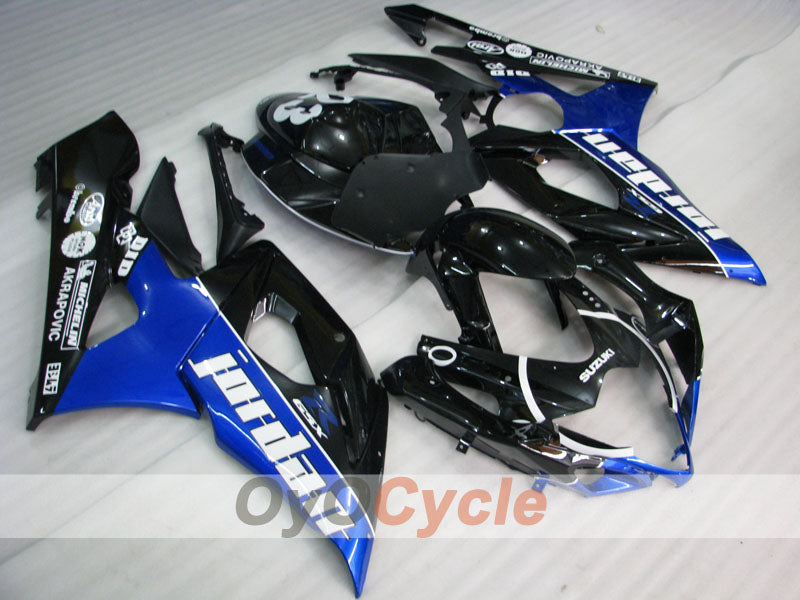 Injection Fairing kit for 05-06 GSX R1000 - Blue, Black - Jordan, MICHELIN #OYO87901975 Main image