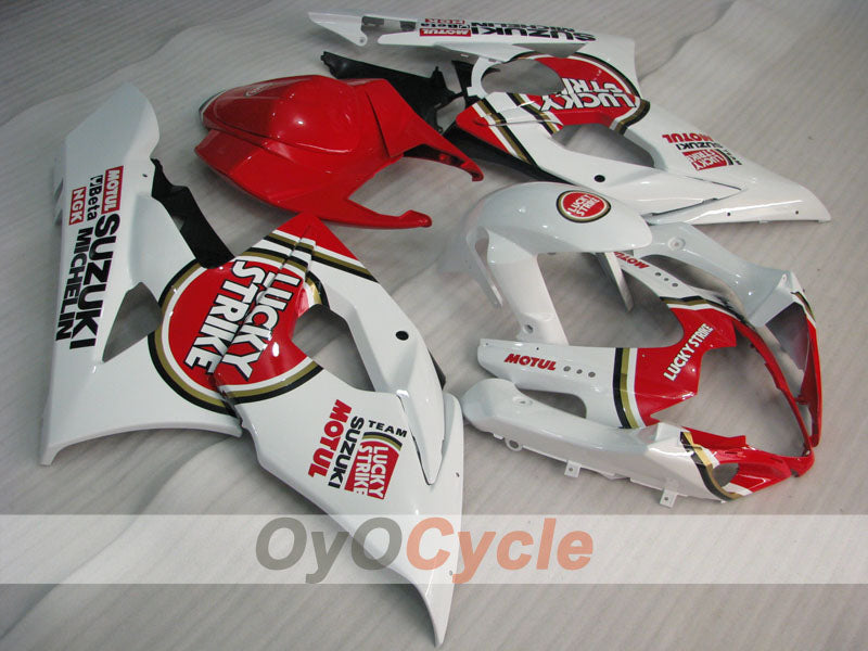 Injection Fairing kit for 05-06 GSX R1000 - Red, White - Lucky Strike, MICHELIN, MOTUL #OYO87901979