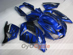 Injection Fairing kit for 06-11 NINJA ZX-14R - Blue, Black - Flame #OYO87902009