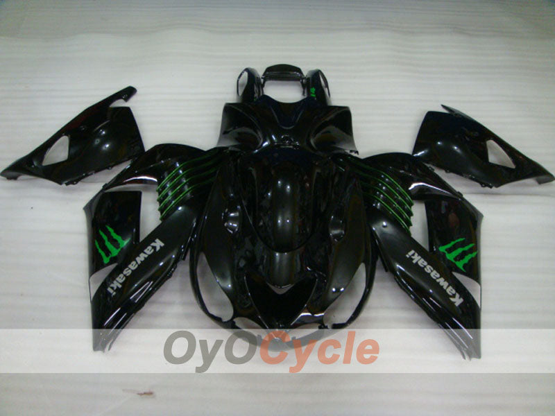 Injection Fairing kit for 06-11 NINJA ZX-14R - Black - Monster #OYO87902022 Secondary image
