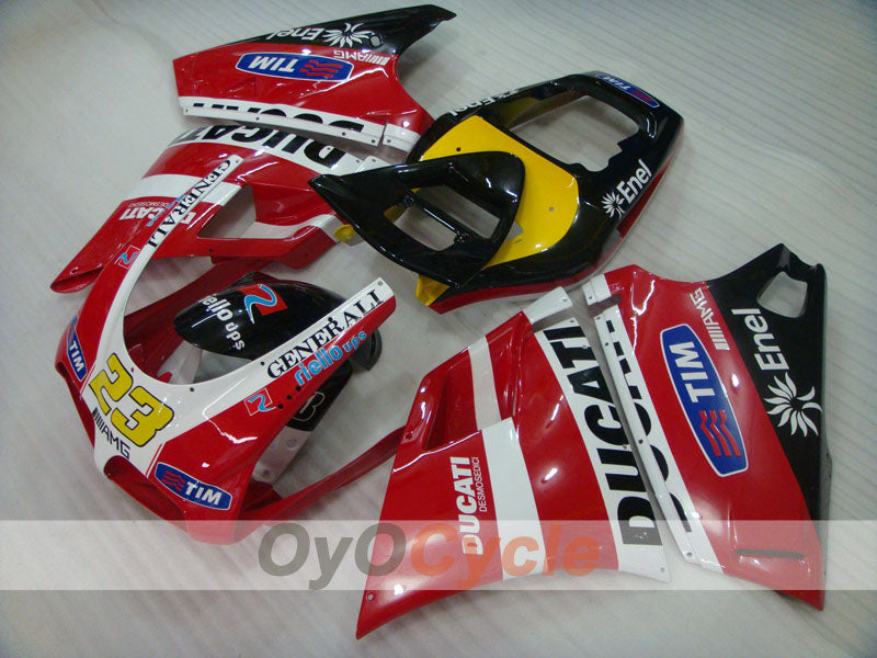 Injection Fairing kit for 94-02 Ducati 748 - Red, Black - Factory Style #OYO87902056