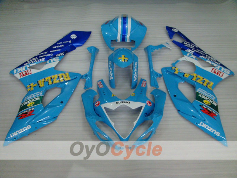 Injection Fairing kit for 05-06 GSX R1000 - Blue, White - Rizla+ #OYO87902060