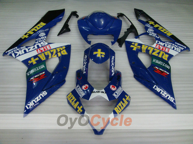 Injection Fairing kit for 05-06 GSX R1000 - Blue, Black - Rizla+ #OYO87902062