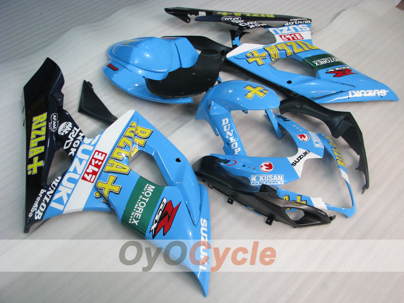Injection Fairing kit for 05-06 GSX R1000 - Blue, Black - DUNLOP, Rizla+ #OYO87902063