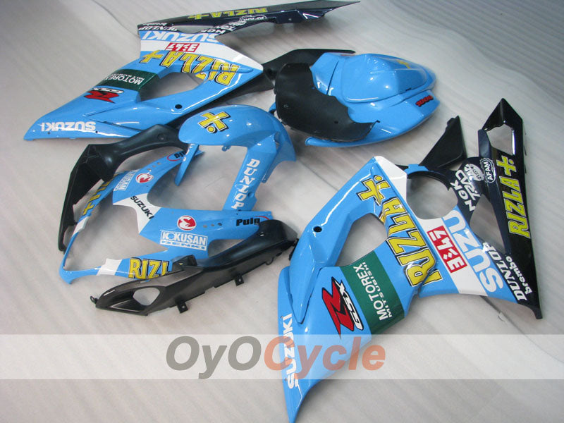 Injection Fairing kit for 05-06 GSX R1000 - Blue, Black - DUNLOP, Rizla+ #OYO87902063