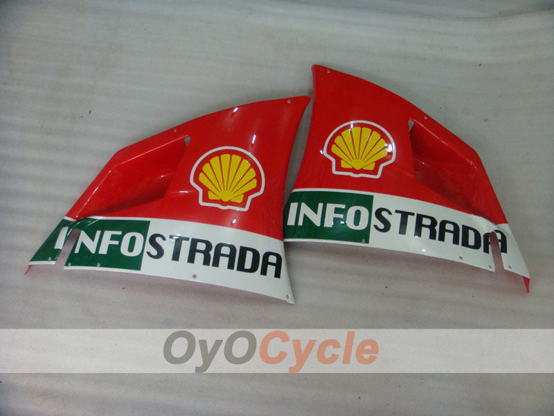 Injection Fairing kit for 94-02 Ducati 748 - Red, White - INFO STRADA #OYO87902068