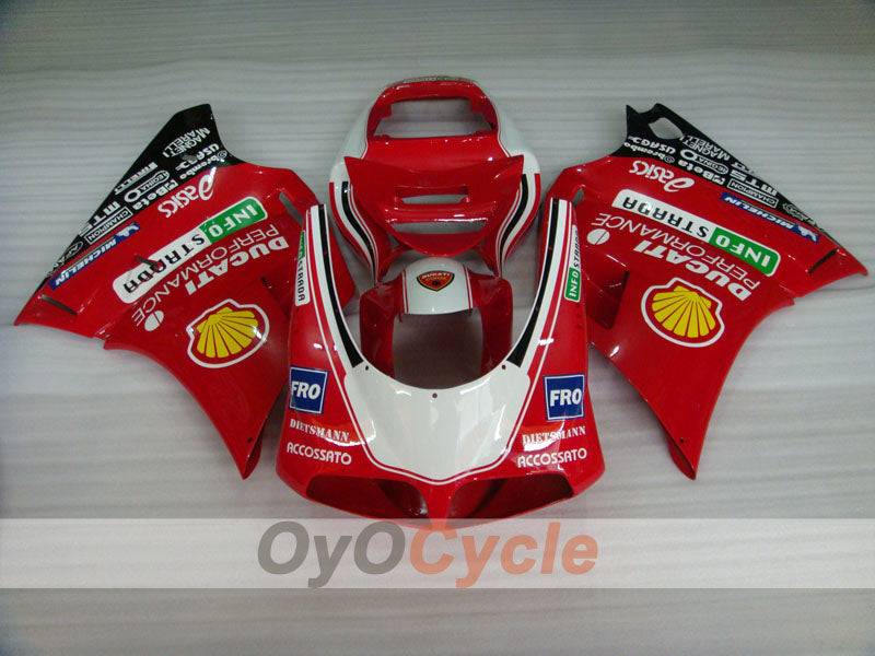 Injection Fairing kit for 94-02 Ducati 748 - Red, Black - INFO STRADA #OYO87902069 Secondary image