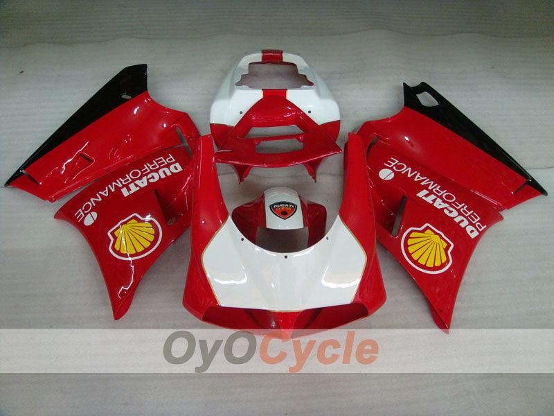 Injection Fairing kit for 94-02 Ducati 748 - Red, White - Performance #OYO87902074 Secondary image