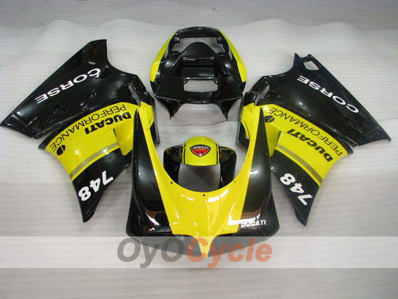 Injection Fairing kit for 94-02 Ducati 748 - Yellow, Black - Performance #OYO87902076