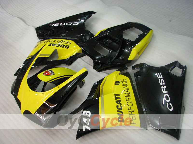 Injection Fairing kit for 94-02 Ducati 748 - Yellow, Black - Performance #OYO87902076