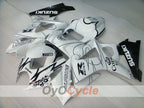 Injection Fairing kit for 07-08 GSX R1000 - White, Black - Corona, MOTUL #OYO87902083