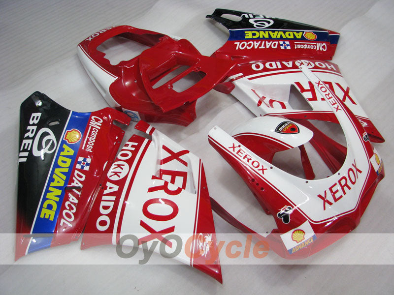 Injection Fairing kit for 94-02 Ducati 748 - Red, White - Xerox #OYO87902090