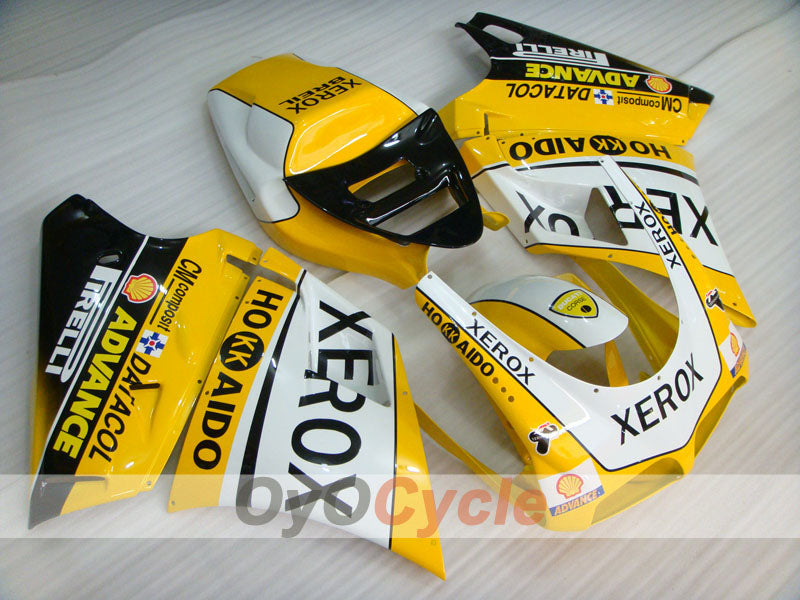 Injection Fairing kit for 94-02 Ducati 748 - Yellow, White - Xerox #OYO87902093