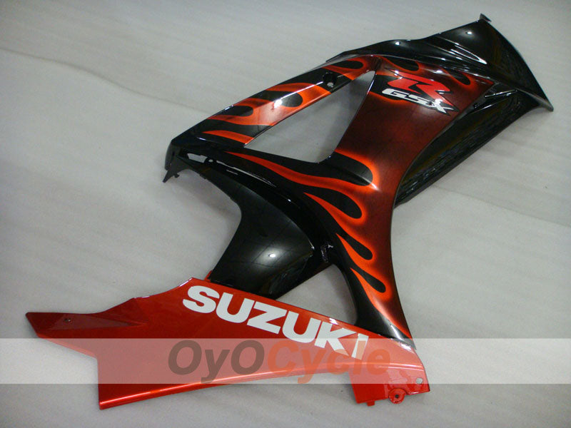 Injection Fairing kit for 07-08 GSX R1000 - Red, Black - Flame #OYO87902094