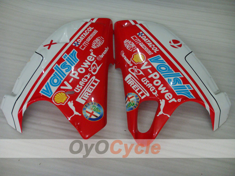 Injection Fairing kit for 94-02 Ducati 748 - Red, White - Xerox #OYO87902095