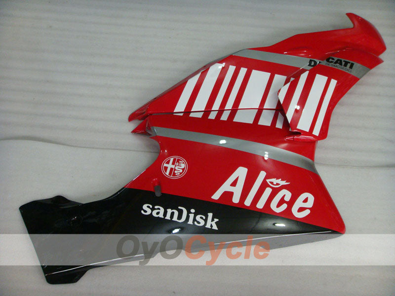 Injection Fairing kit for 03-04 Ducati 749 - Red, Black - Alice #OYO87902109