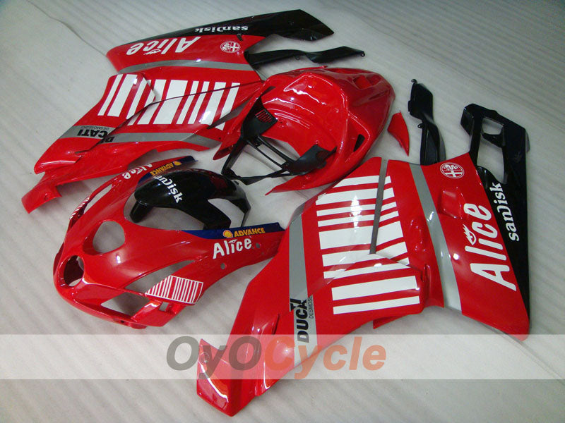 Injection Fairing kit for 03-04 Ducati 999 - Red, Black - Alice #OYO87902349 Main image