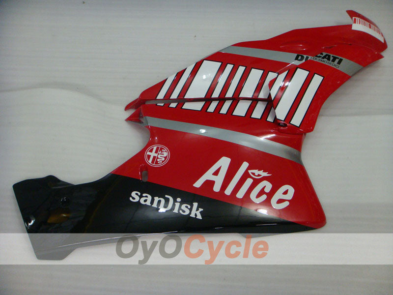 Injection Fairing kit for 03-04 Ducati 999 - Red, Black - Alice #OYO87902350