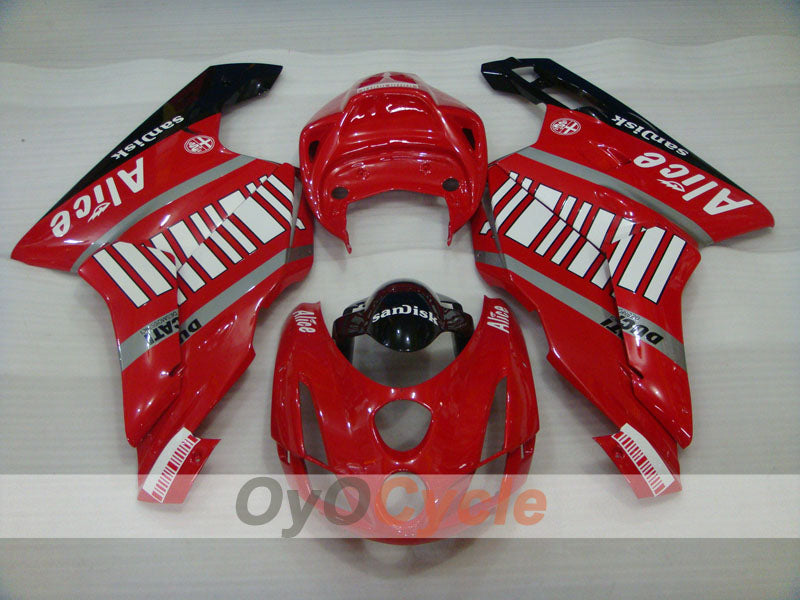 Injection Fairing kit for 03-04 Ducati 749 - Red, Black - Alice #OYO87902111