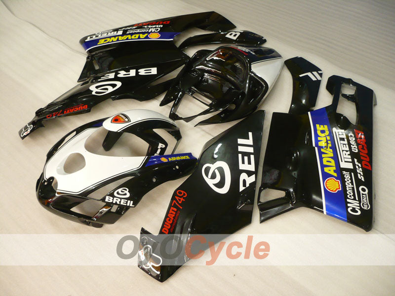 Injection Fairing kit for 03-04 Ducati 749 - White, Black - BREIL #OYO87902112 Secondary image