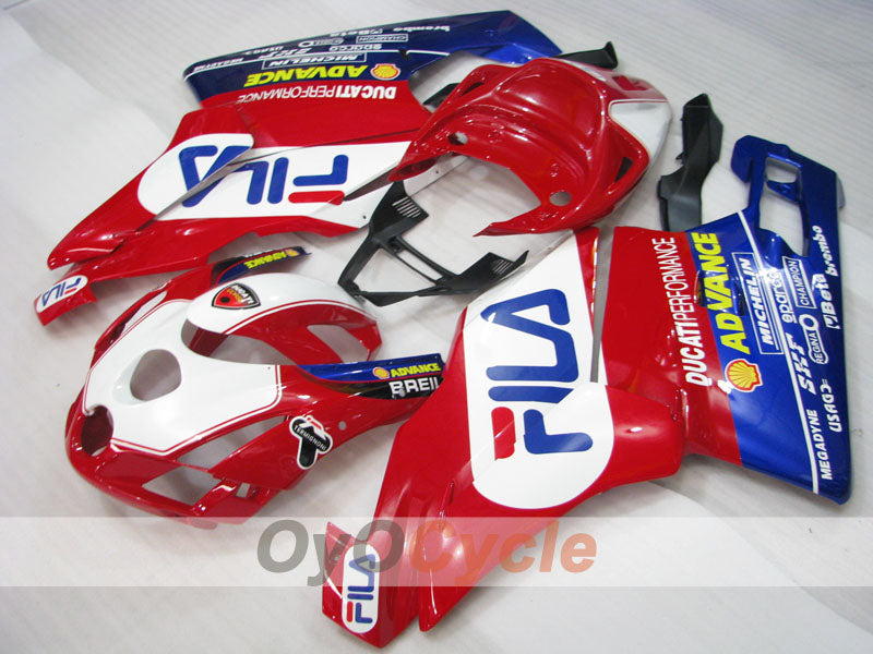 Injection Fairing kit for 03-04 Ducati 749 - Red, Blue - FILA #OYO87902127 Main image