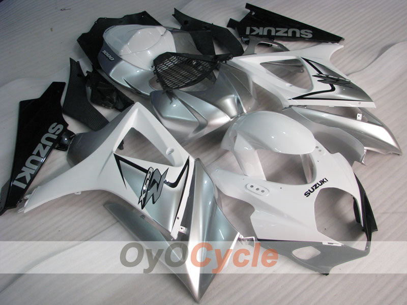 Injection Fairing kit for 07-08 GSX R1000 - White, Black - Factory Style #OYO87902138 Secondary image