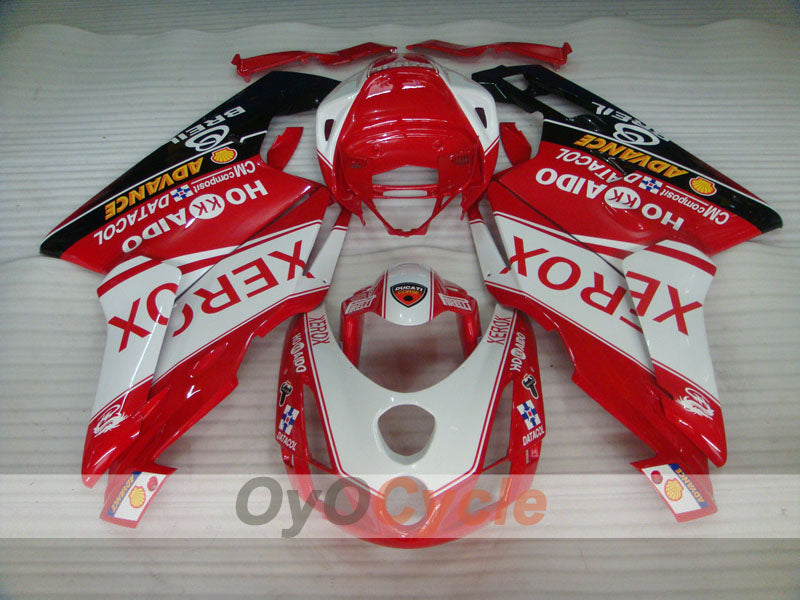 Injection Fairing kit for 03-04 Ducati 999 - Red, White - Xerox #OYO87902363
