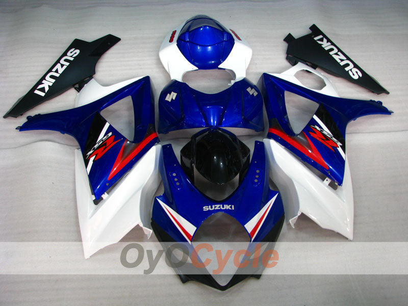 Injection Fairing kit for 07-08 GSX R1000 - Blue, White - Factory Style #OYO87902146