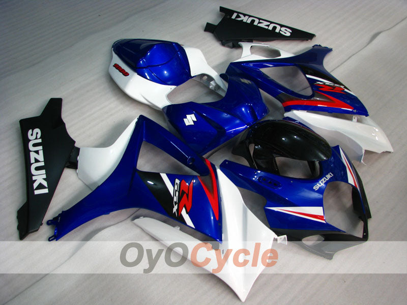 Injection Fairing kit for 07-08 GSX R1000 - Blue, White - Factory Style #OYO87902146