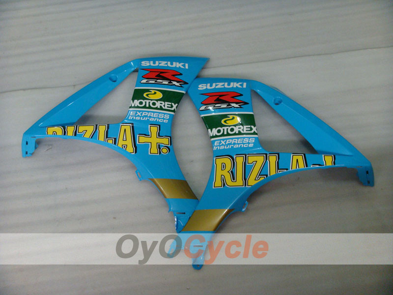 Injection Fairing kit for 07-08 GSX R1000 - Blue, Black - DUNLOP, Rizla+ #OYO87902156