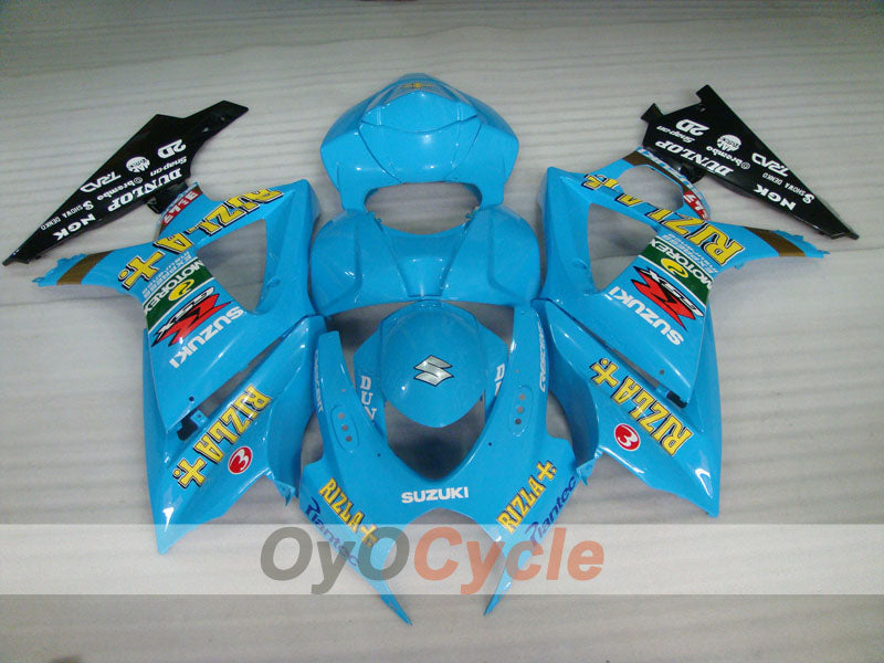 Injection Fairing kit for 07-08 GSX R1000 - Blue, Black - DUNLOP, Rizla+ #OYO87902156 Secondary image