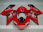 Injection Fairing kit for 08-13 Ducati 848 - Red, Black - Alice #OYO87902176