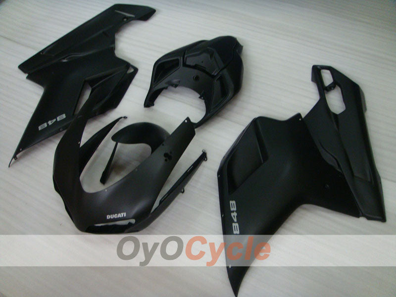 Injection Fairing kit for 08-13 Ducati 848 - Black, Matte - Factory Style #OYO87902181