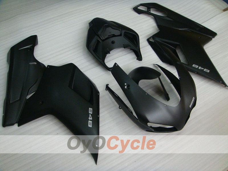 Injection Fairing kit for 08-13 Ducati 848 - Black, Matte - Factory Style #OYO87902181 Secondary image
