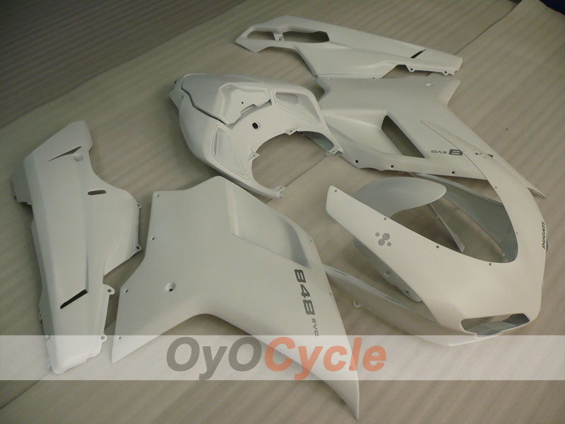Injection Fairing kit for 08-13 Ducati 848 - White - Factory Style #OYO87902182 Main image