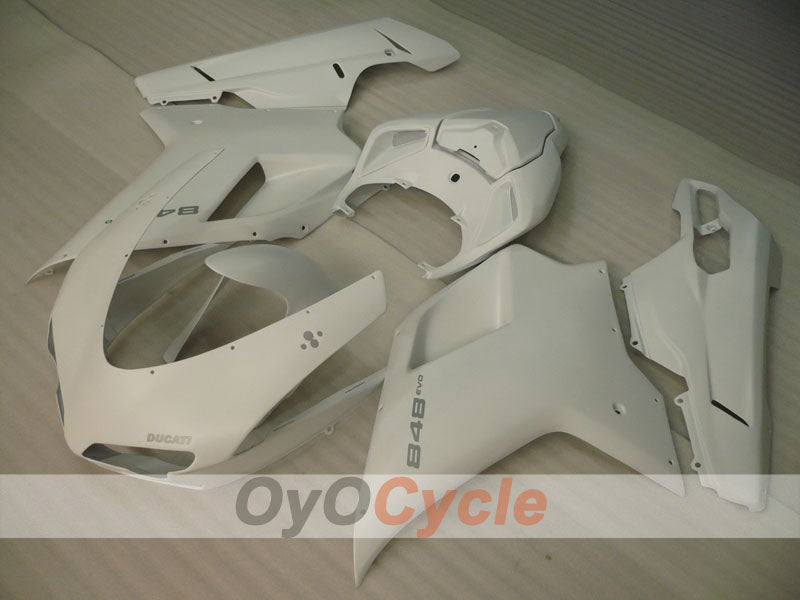 Injection Fairing kit for 08-13 Ducati 848 - White - Factory Style #OYO87902182 Secondary image